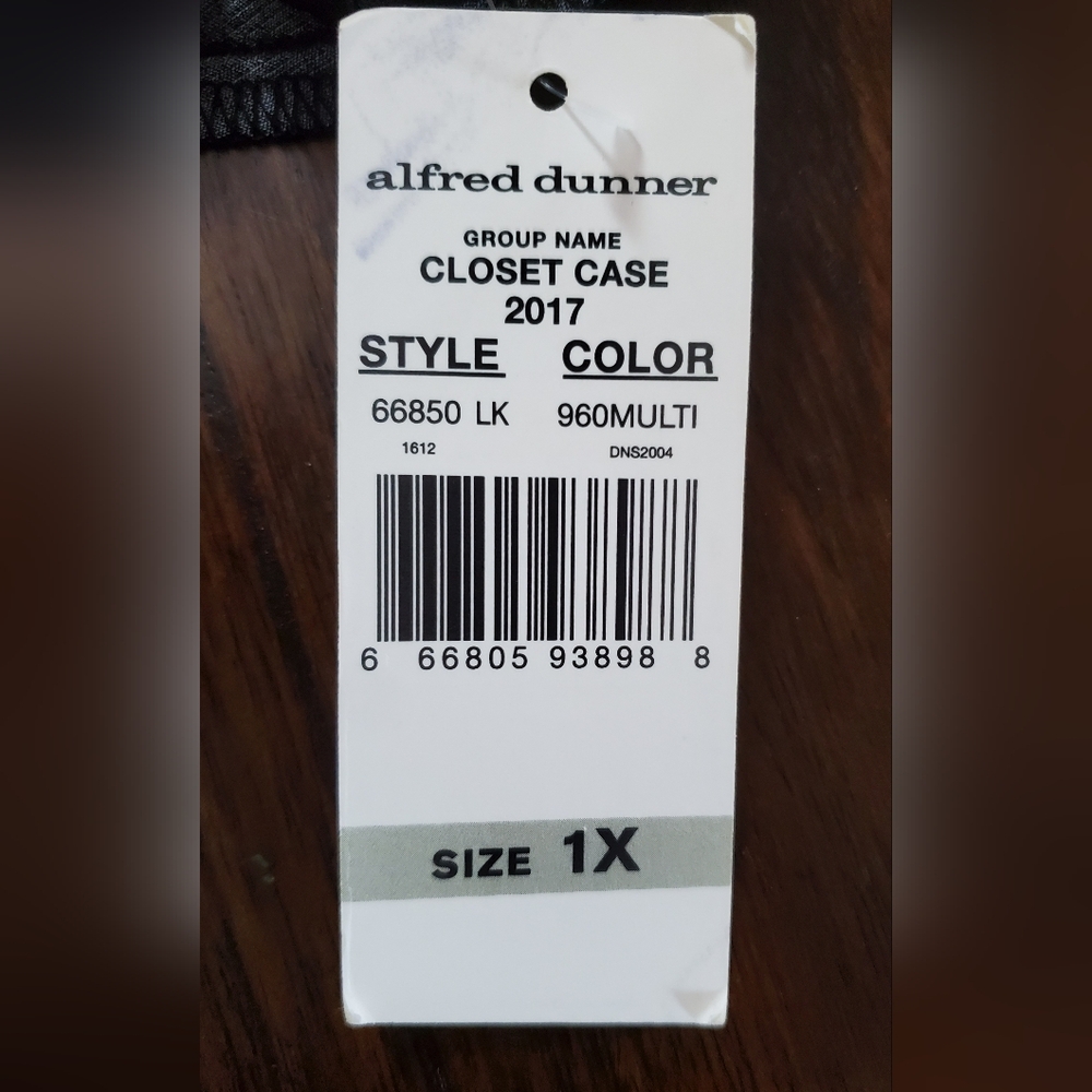 Alfred Dunner Tunic Blouse NWT 1X - Picture 8 of 9